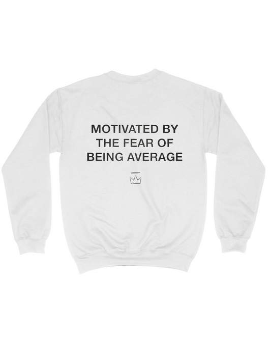 "Fear Of Being Average" Crewneck Sweater